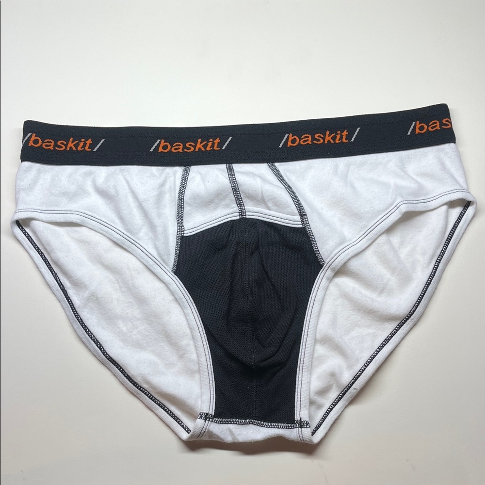 Men's Black and White Briefs